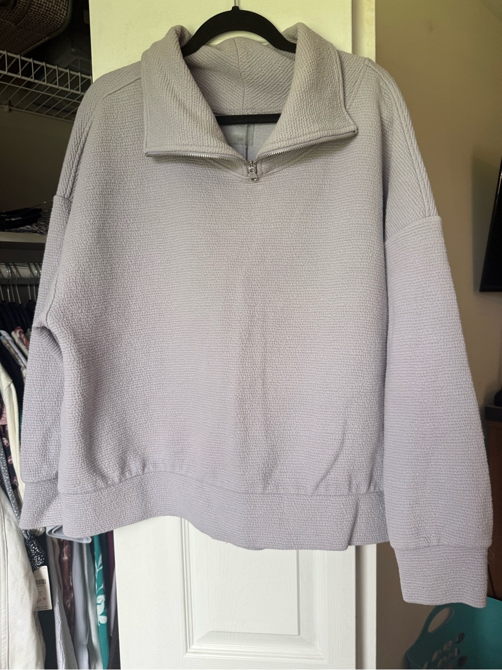 Light Lavender Quarter-Zip Women's Sweater - Calia Elevate